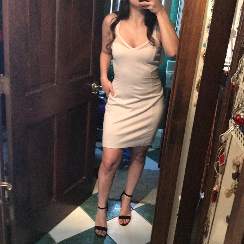 EXPRESS Tan dress